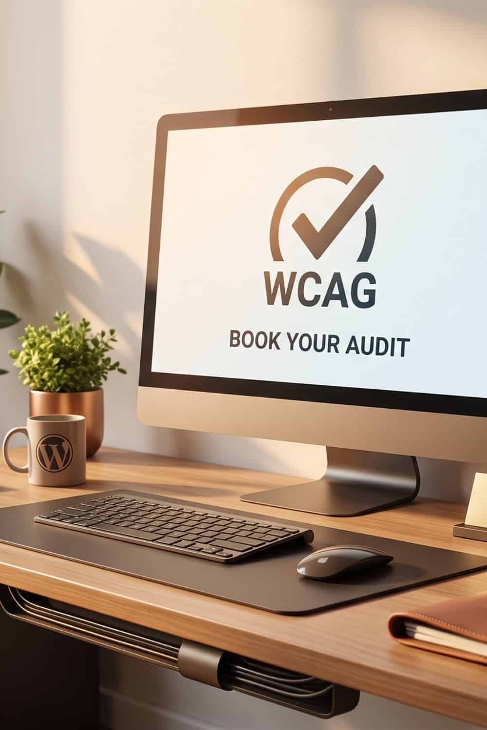 Computer with WCAG Book your audit